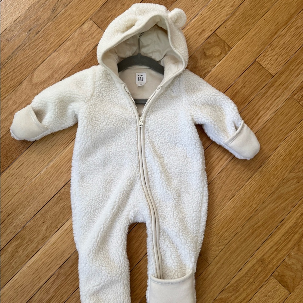 Baby GAP Cream Fleece Infant Bunting 0-3m